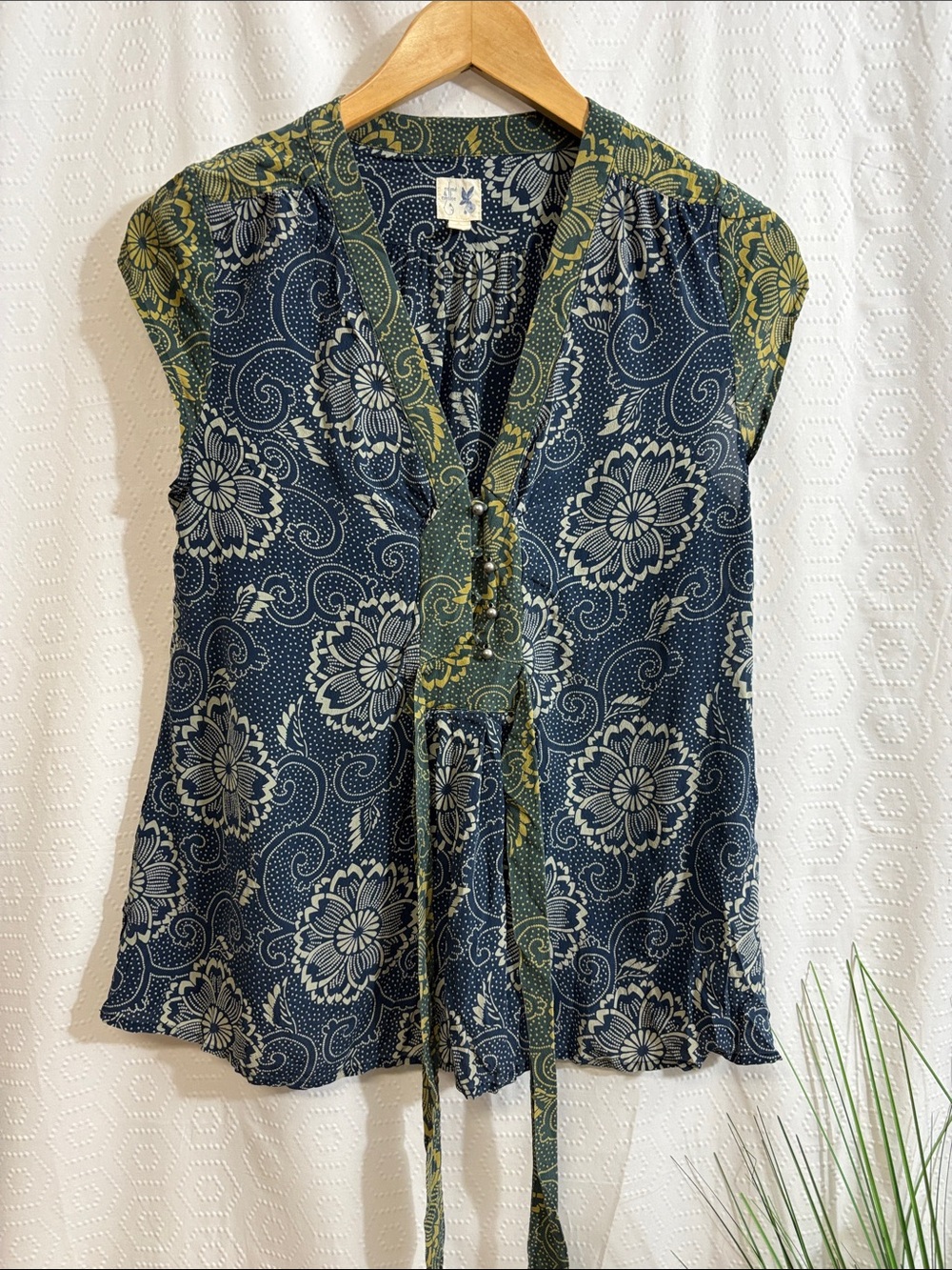Anthropology Edme & Esyllte Silk cap Sleeve Size 6